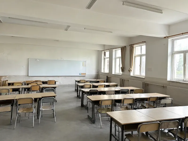 Classroom after the evening clean