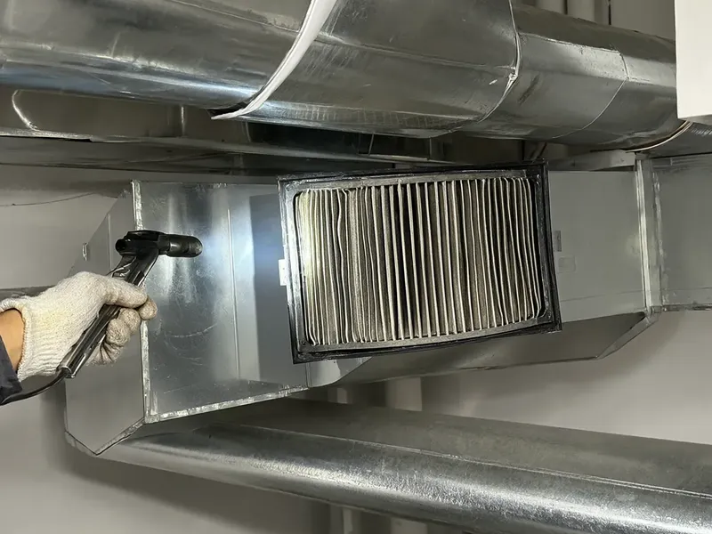 New filter in an air handling unit