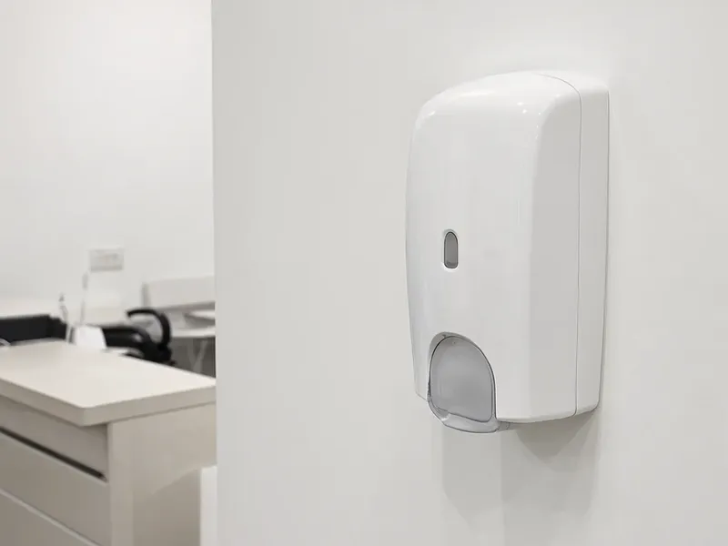 Reception infection-control check