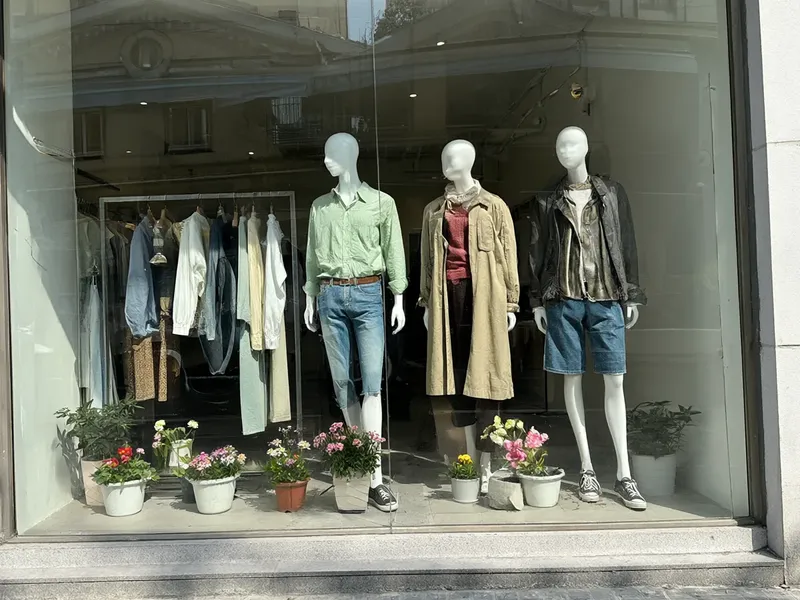 Spring window display